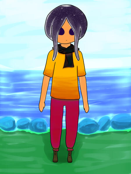 Paralarva with background